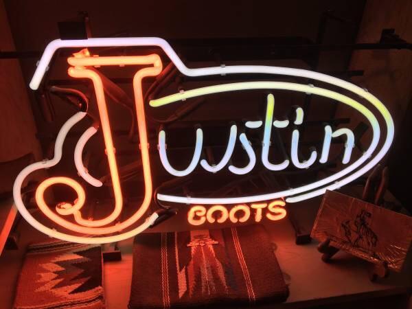 Justin Boots Neon Sign Bar Sign Neon Light