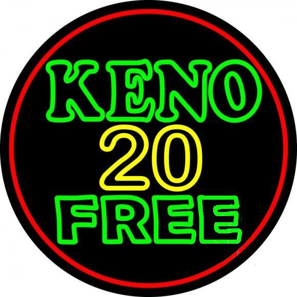 Keno 20 Free Neon Sign Bar Sign Neon Light