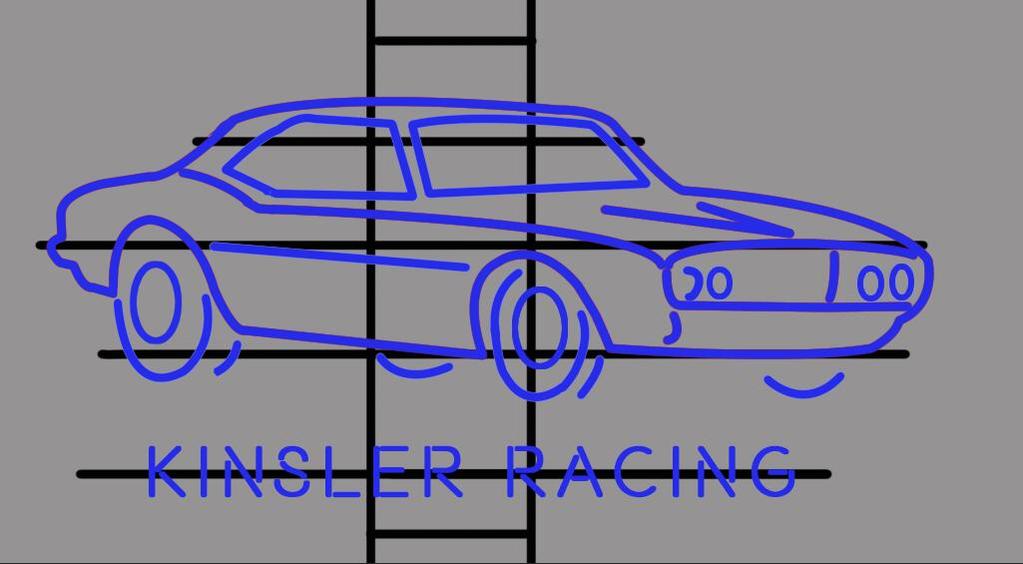 Kinsler Racing 1968 Pontiac Firebird Neon Sign Rear Neon Light