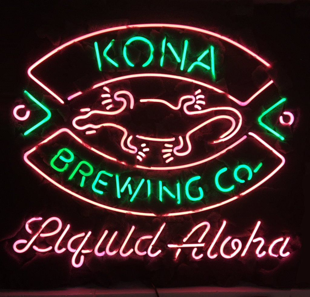 17"x14"Kona Brewing Gecko Neon Sign Bier Bar Werbeleuchten Leuchtreklame Retro 