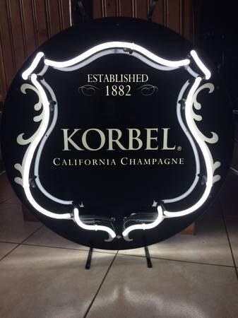 Korbel California Champagne Neon Sign Bar Sign Neon Light
