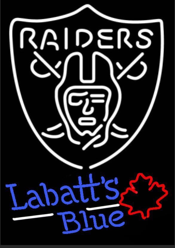 Labatt Blue Oakland Raiders Neon Sign Teams Neon Light