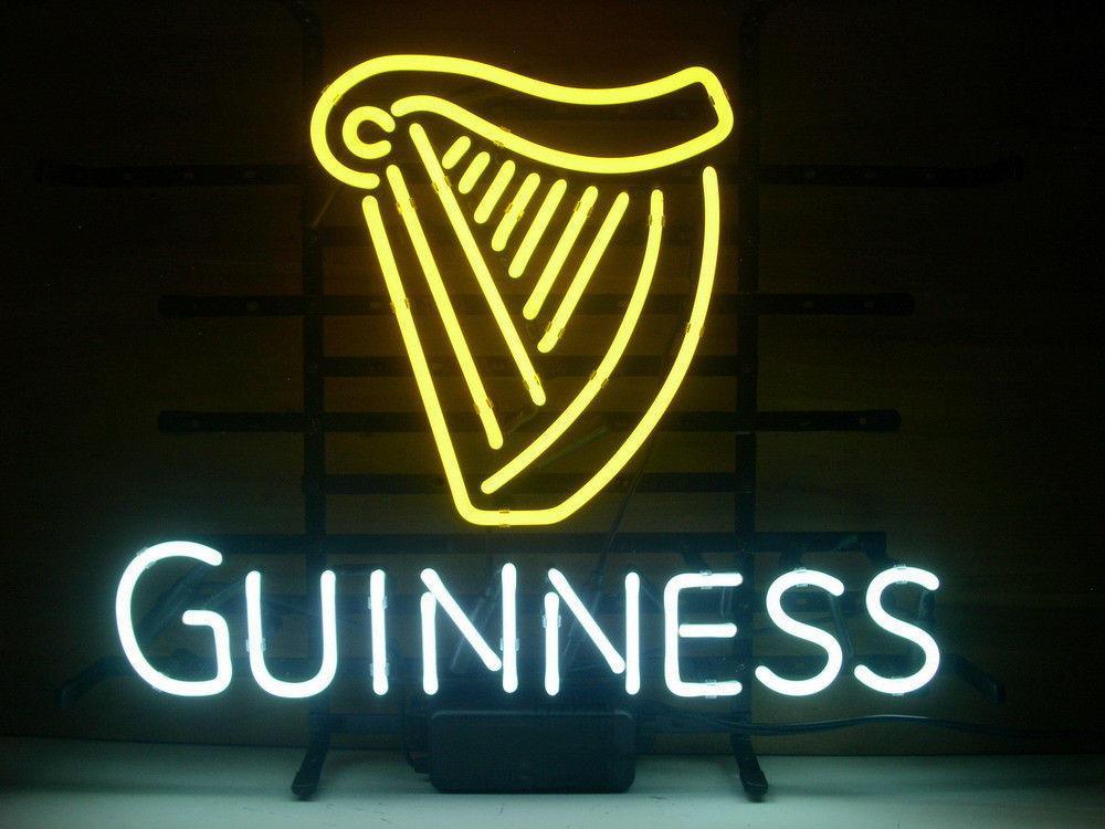 Guinness Irish Lager Ale Harp Neon Sign