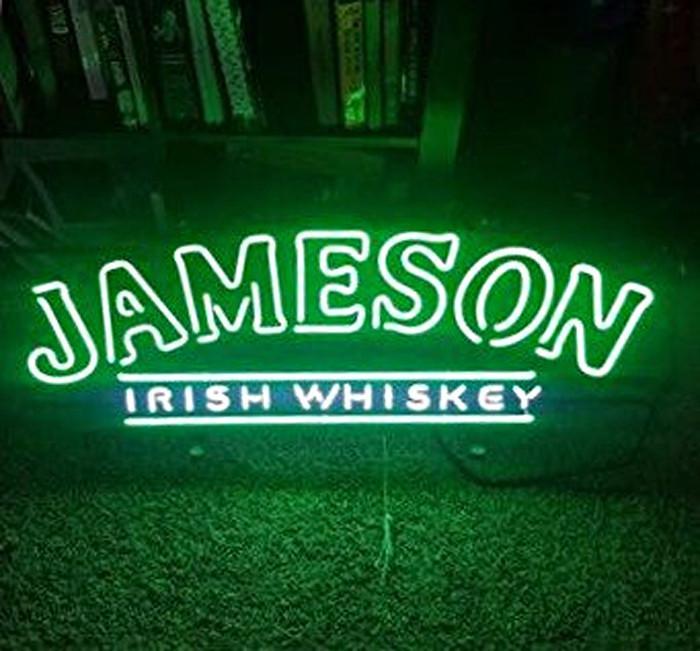 Jameson Irish Whiskey 17"x14" Neon Sign Bar Nachtlicht Neonreklame Echtglasröhre