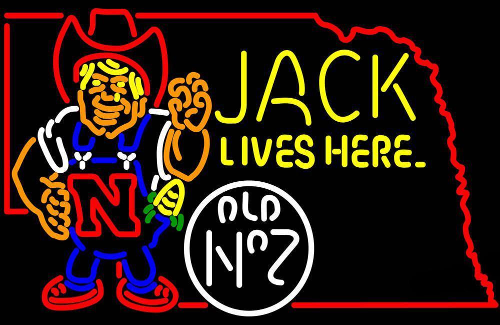 Jack Lives Here Nebraska Neon Sign Neon Light