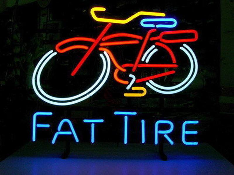 Fat Tire Neon Sign