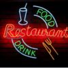 Food Drink Restaurant Neon Sign