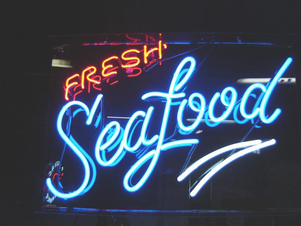 Fresh SeaFood Bar Neon Sign