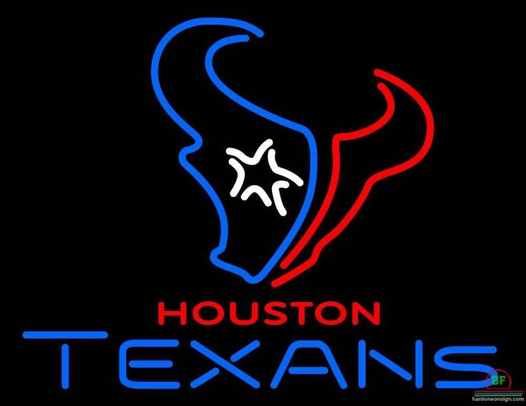 Houston Texans Neon Sign Teams Neon Light DIY Neon Signs Custom