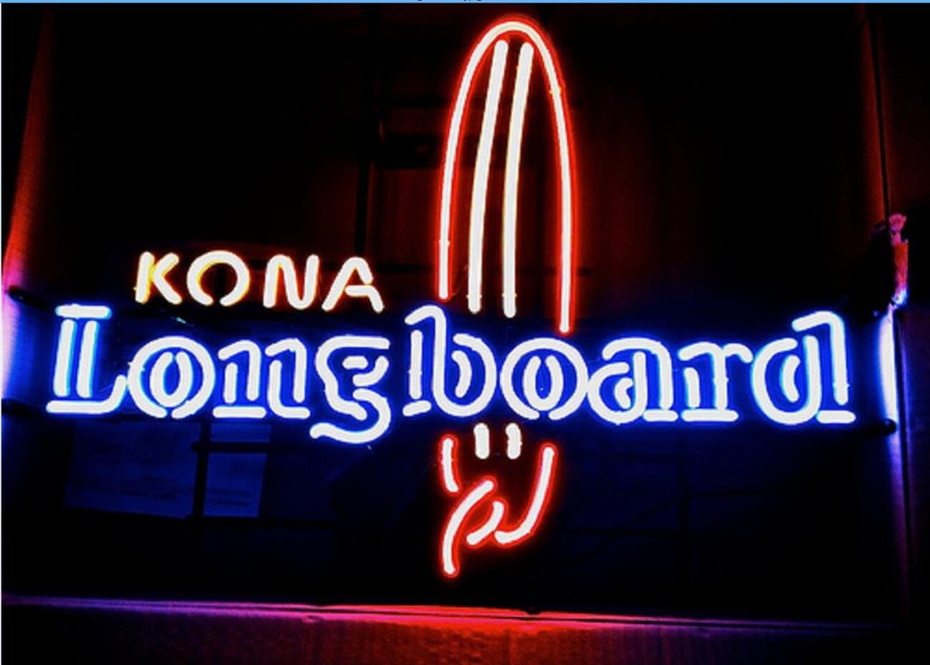 Kona Brewing Long Board Neon Sign