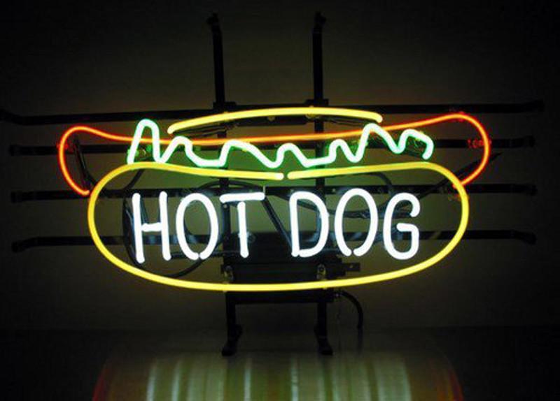 Hot Dog Neon Sign