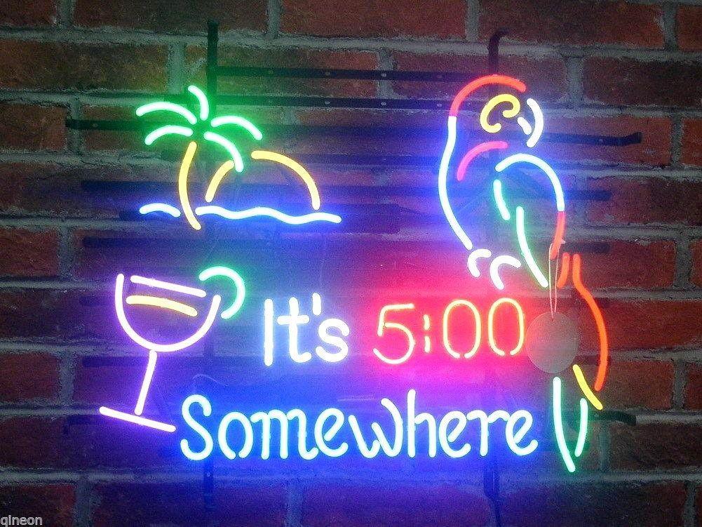 It 5 00 Somewhere Neon Sign