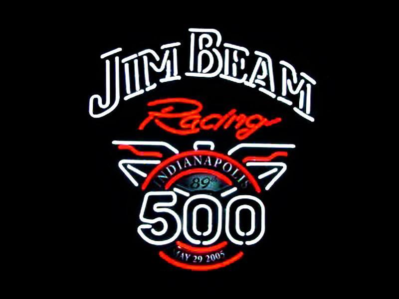Jim Beam Racing Indianapolis 500 Neon Sign