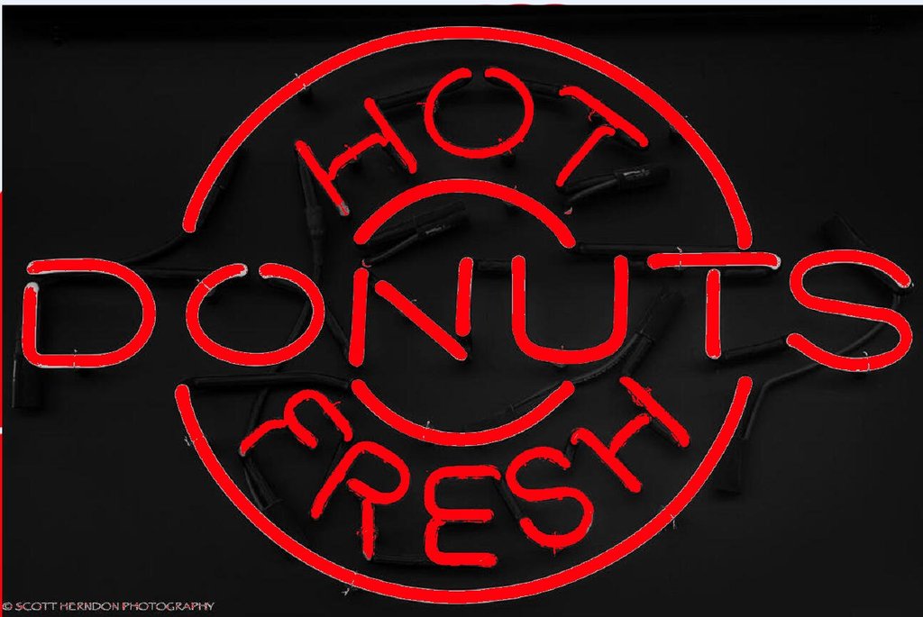 Hot Donuts Fresh Neon Sign Bar Sign Neon Light