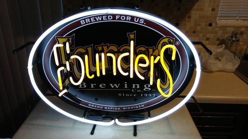 Founders Beer Neon Sign Bar Sign Neon Light