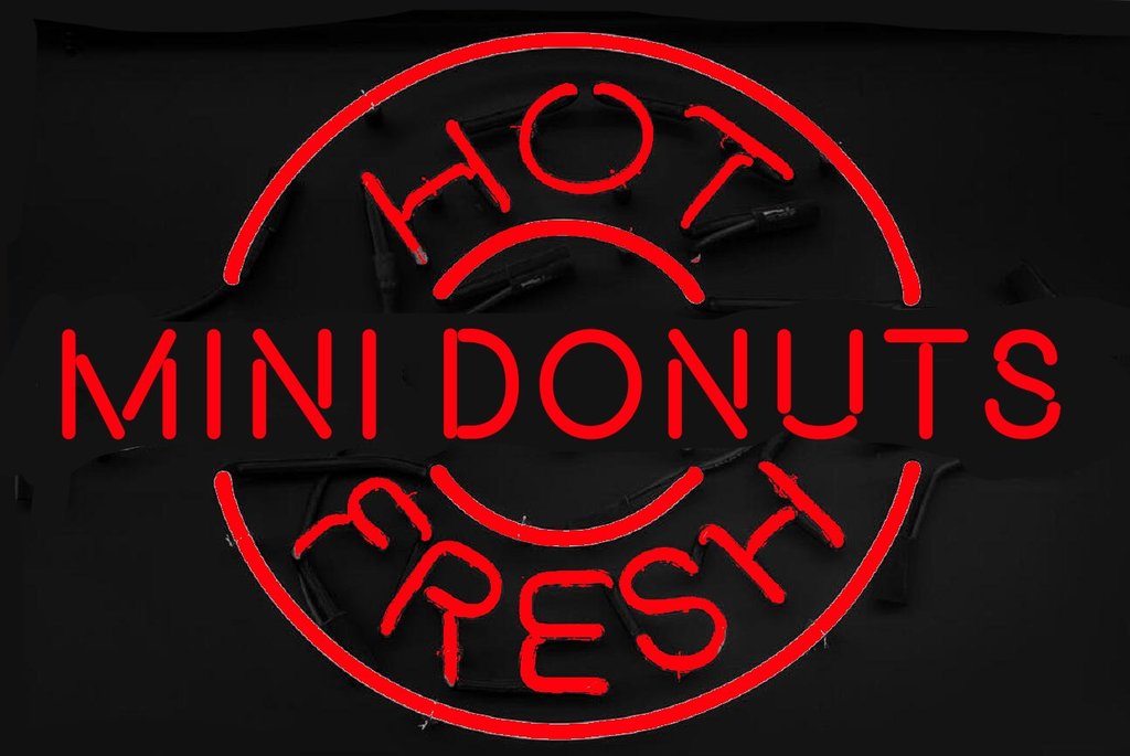 HOT And FRESH MINI DONUTS Neon Sign Neon Light