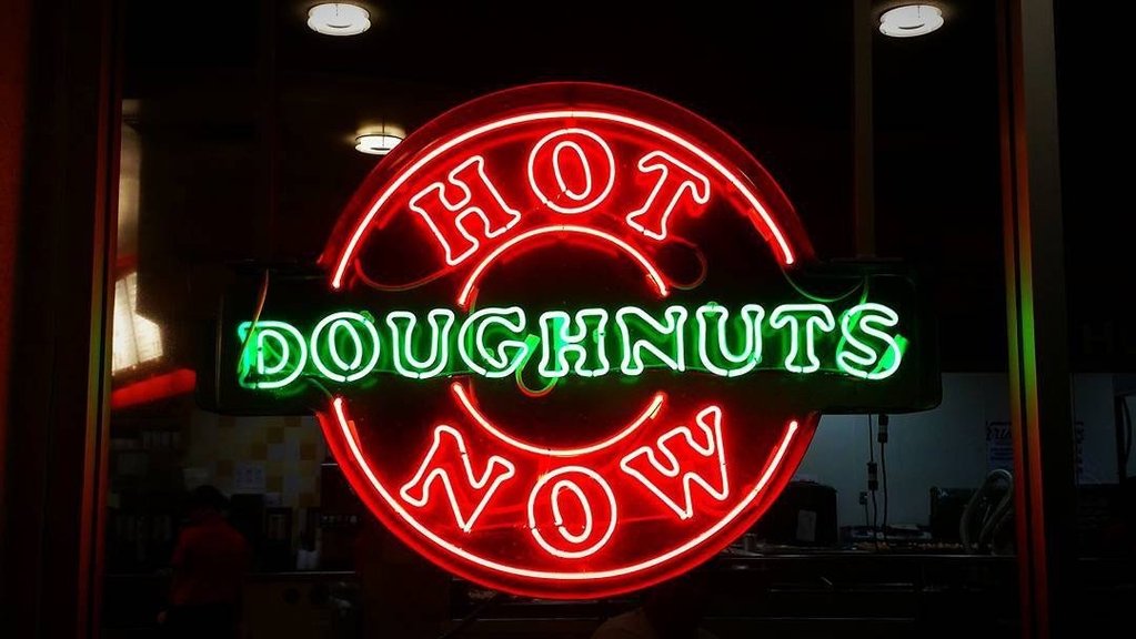 Hot Doughnuts Now Neon Sign Bar Sign Neon Light