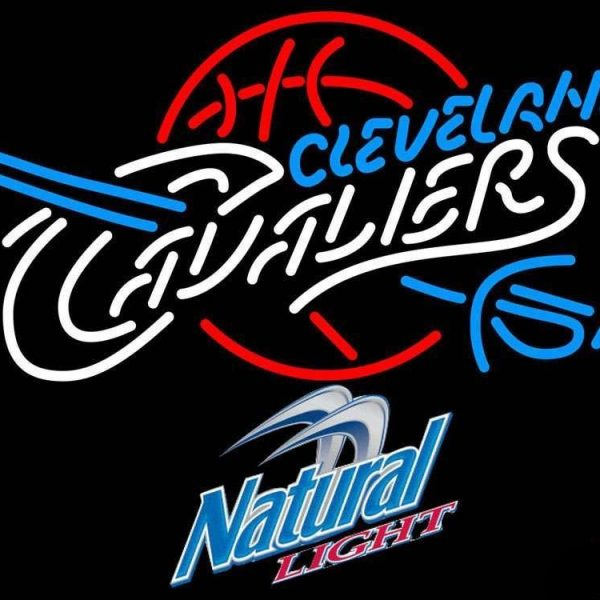 Natural Light Cleveland Cavalier Neon Sign Teams Neon Light