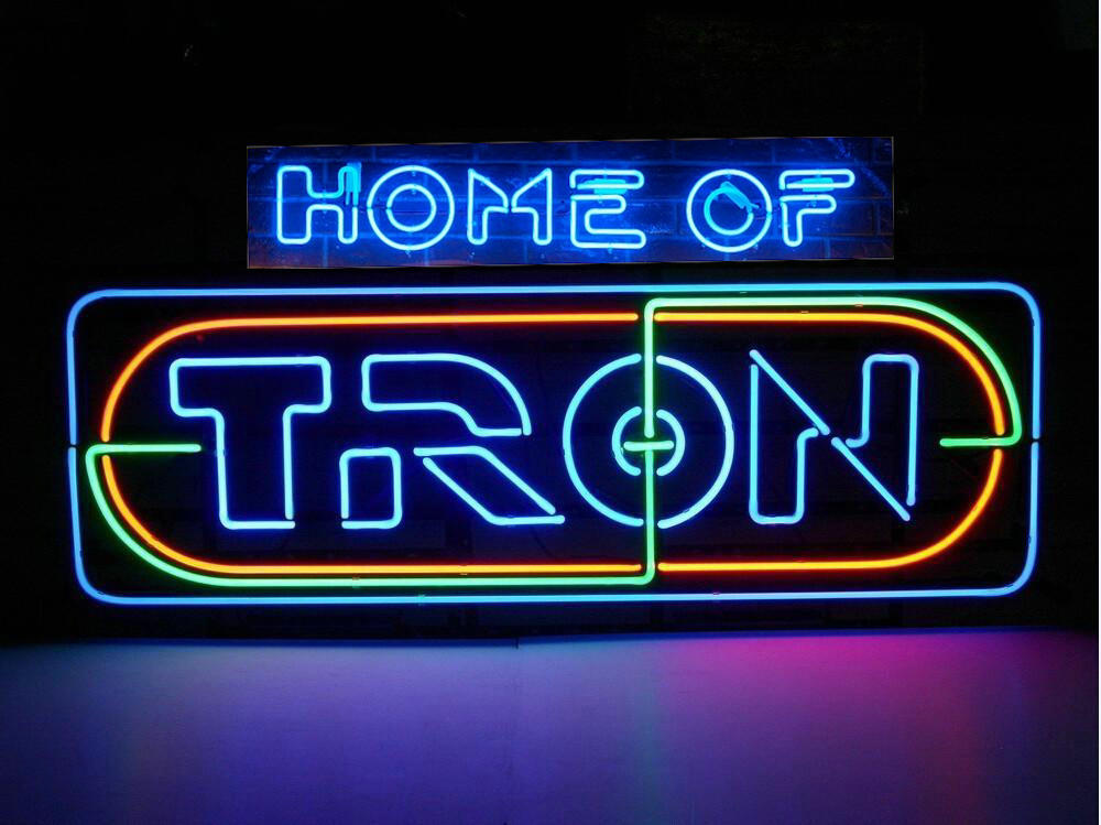 Tron HOME OF Neon Sign Neon Light
