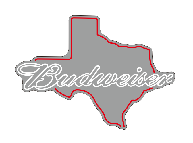 Texas Budweiser Neon Sign Neon Light
