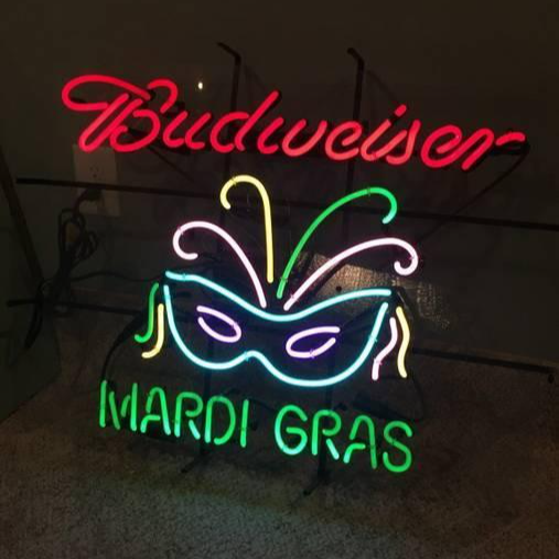 Mardi Gras Budweiser Neon Sign Neon Light