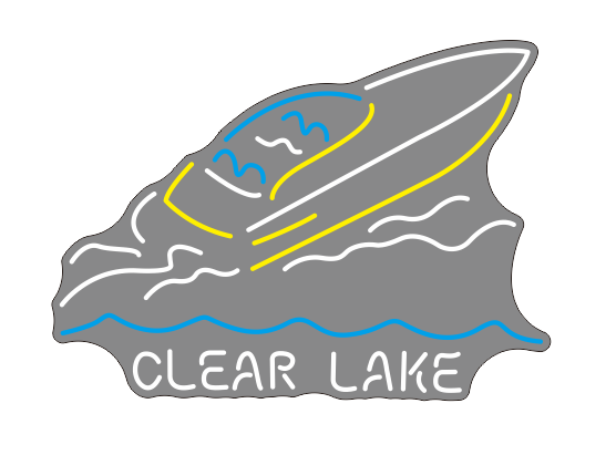 Custom Boat Clear Lake Neon Sign Neon Light