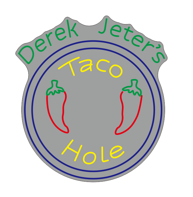 Custom Derek Jeter's Taco Hole Neon Sign Neon Light