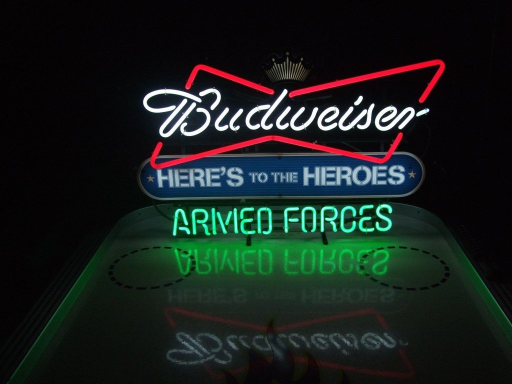 Armed Forces Neon Sign