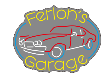 Custom Ferlon's Garage 66 corvette Neon Sign Neon Light